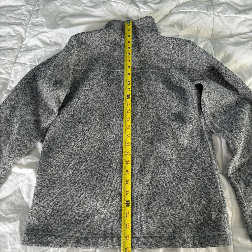 The North Face Men's Small Grey Quarter-Zip Fleece Pullover - Picture 3 of 11